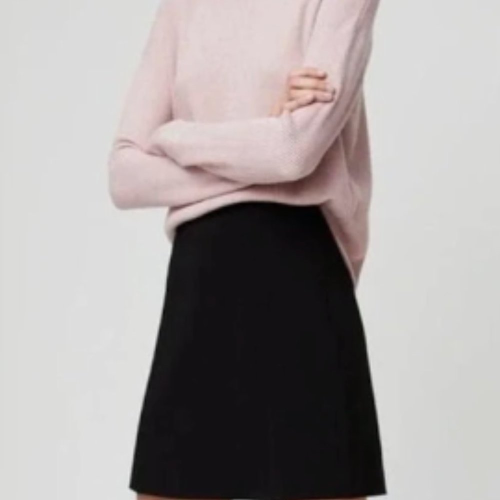 Aritzia Babaton Black Suede Hopper Skirt - 10